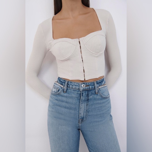 Jonathan Simkhai Tops - Jonathan Simkhai Zoella Top in Ceramic NEW